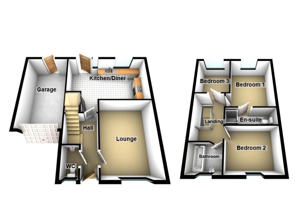 Floorplan for Tarn Close, Willenhall