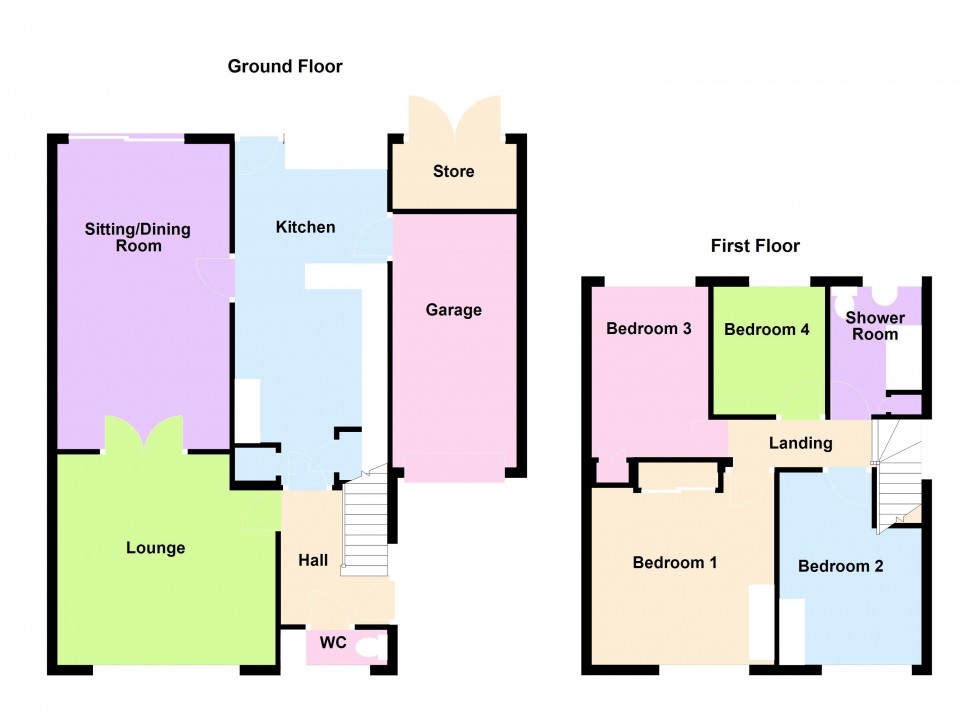 Floorplan for Gorway Gardens, Walsall