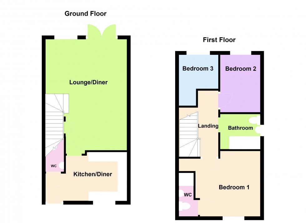 Floorplan for Rosedene Close, Rushall