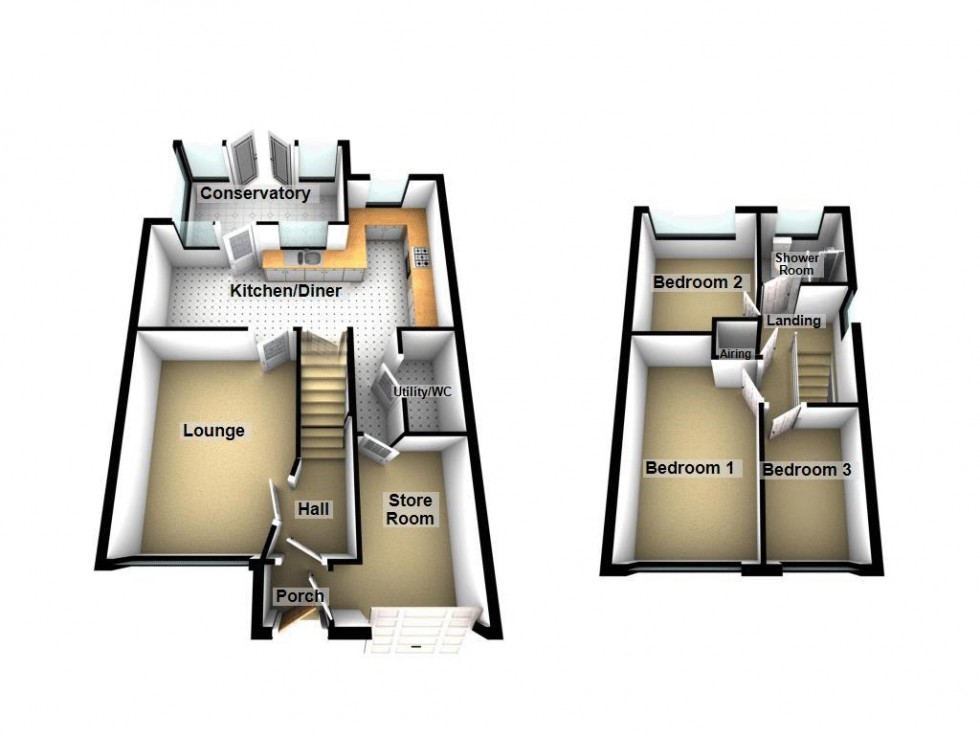 Floorplan for The Glades, Aldridge