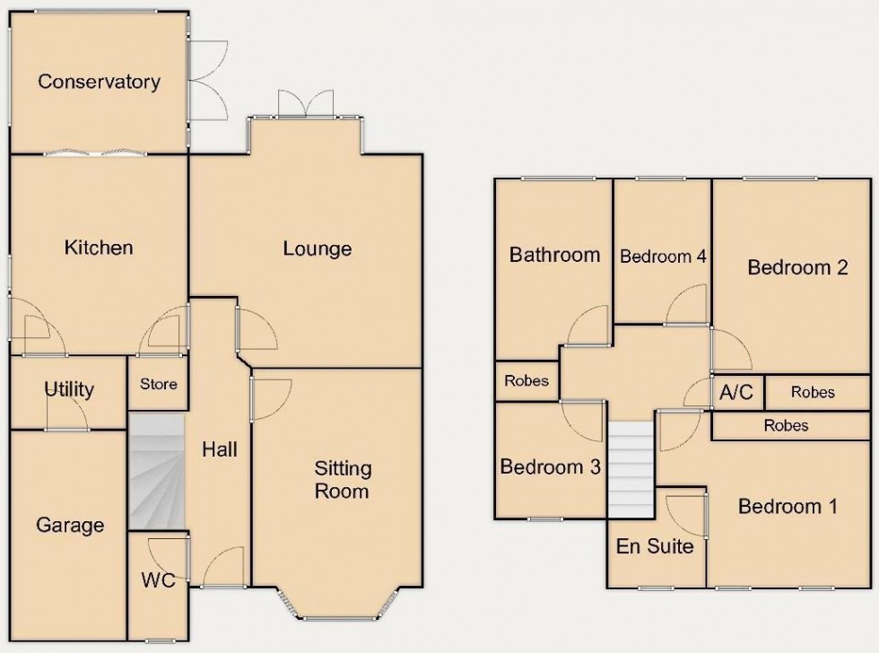 Floorplan for Fairburn Crescent, Pelsall