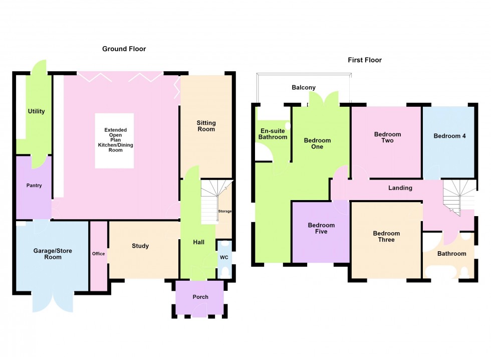Floorplan for Rushall Close, Walsall