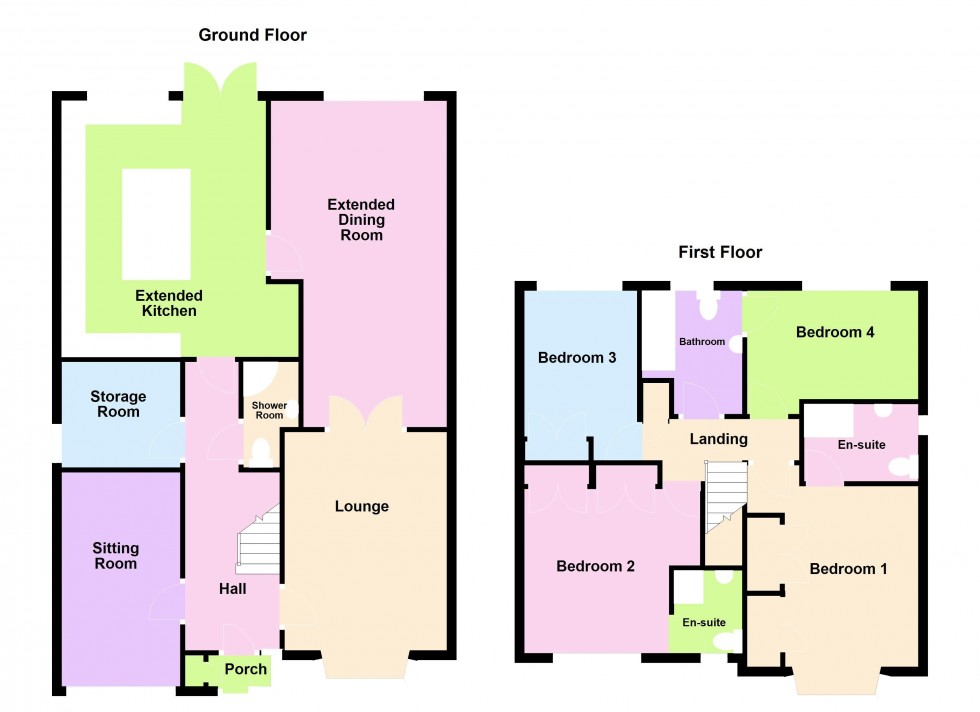Floorplan for Southmead Way, Walsall