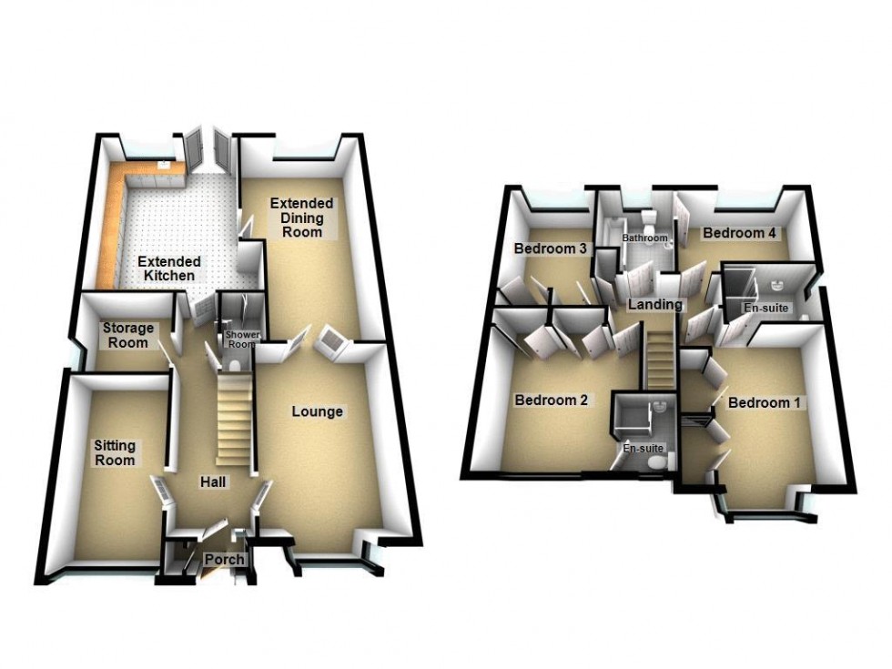 Floorplan for Southmead Way, Walsall