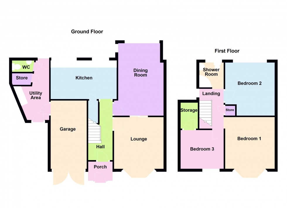 Floorplan for Hobart Drive, Walsall
