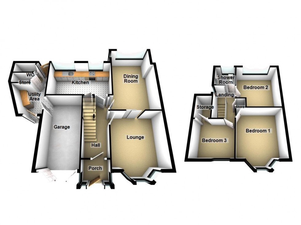 Floorplan for Hobart Drive, Walsall