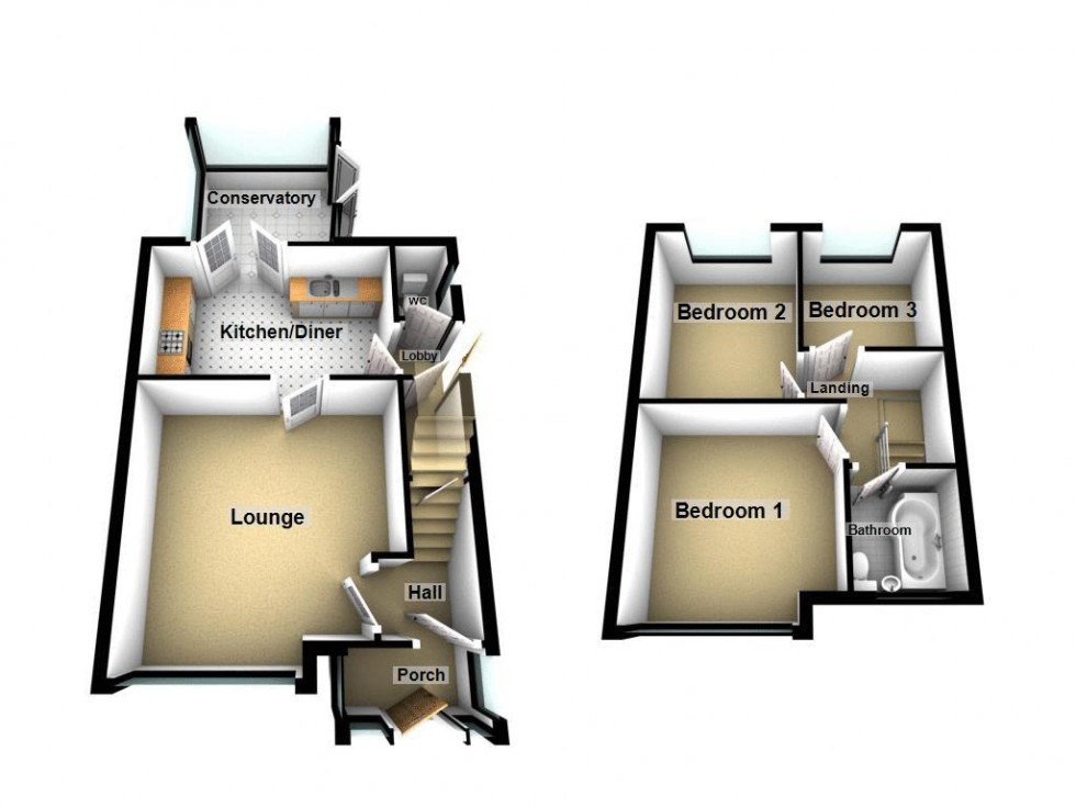 Floorplan for Goscote Lane, Walsall