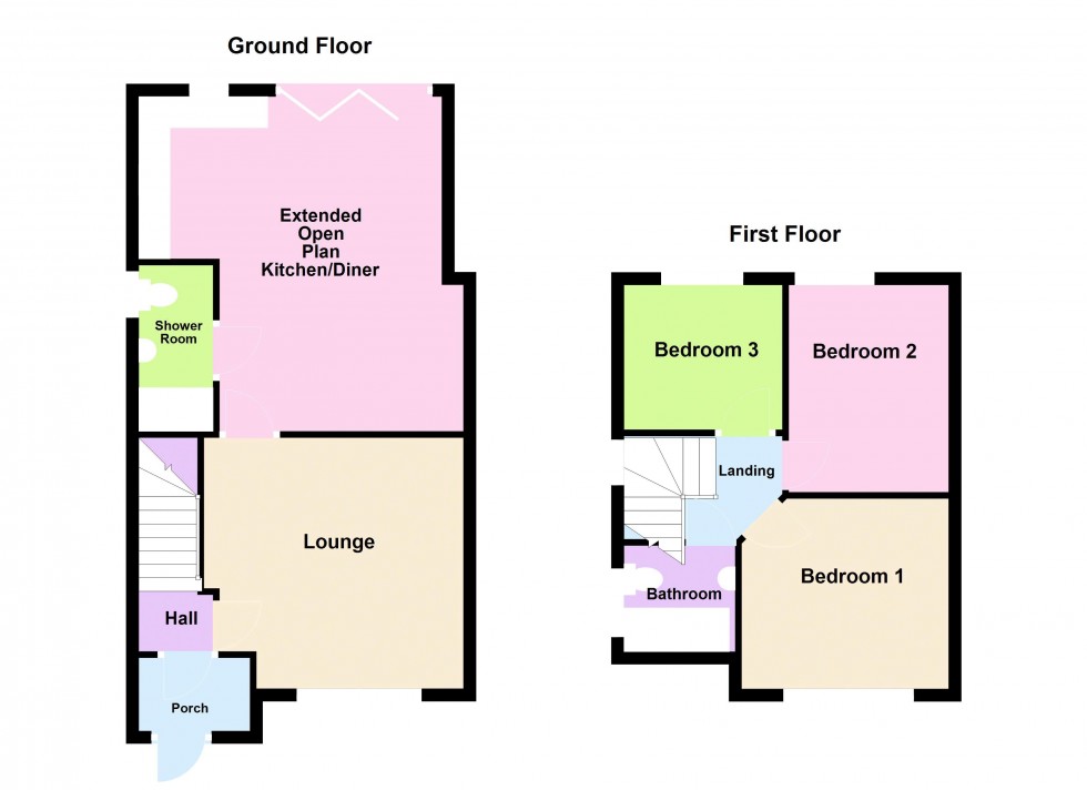 Floorplan for Trees Road, Walsall
