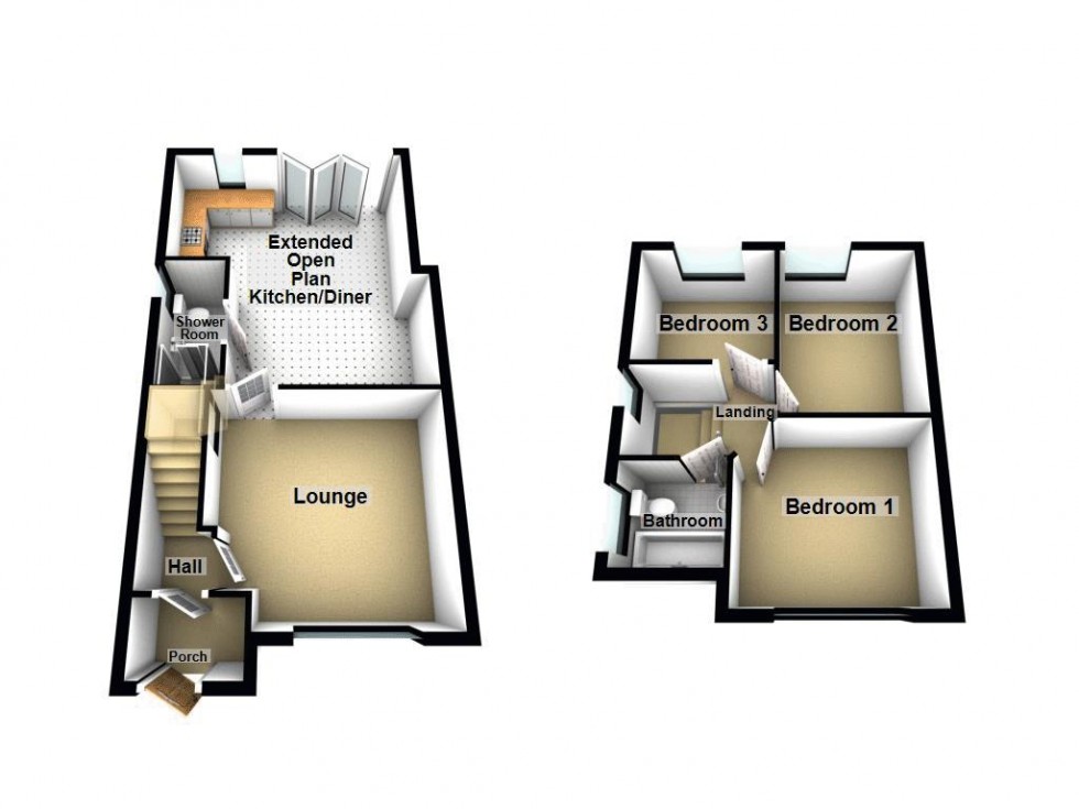 Floorplan for Trees Road, Walsall