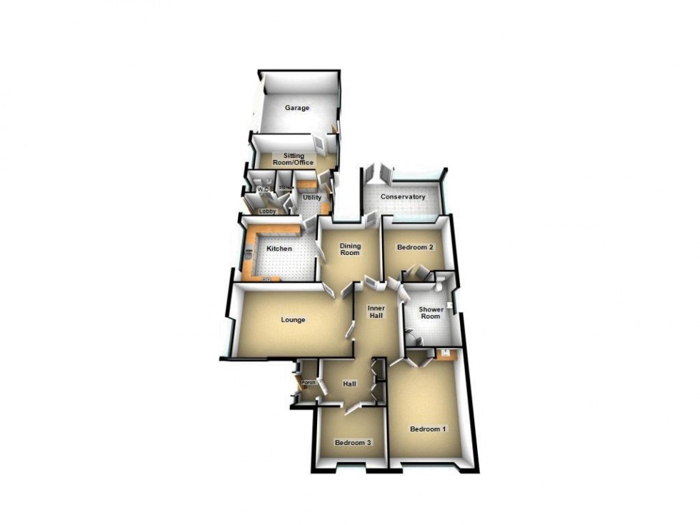 Floorplan for Gillity Avenue, Walsall