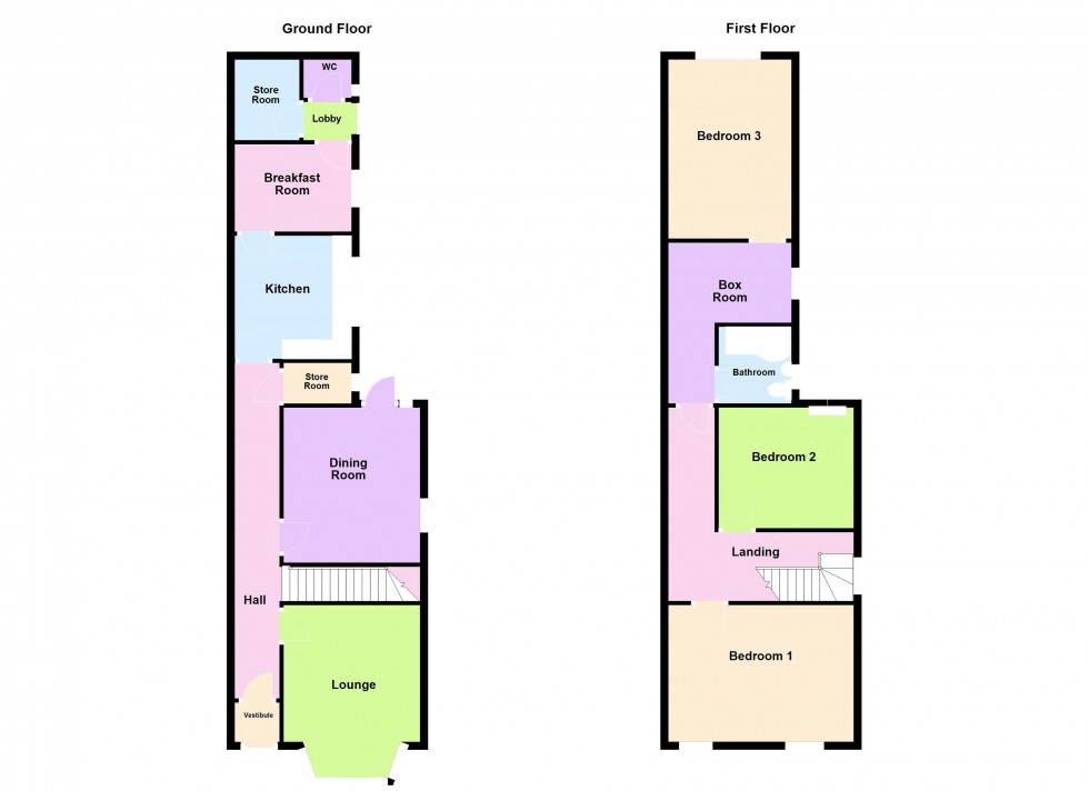 Floorplan for Persehouse Street, Walsall
