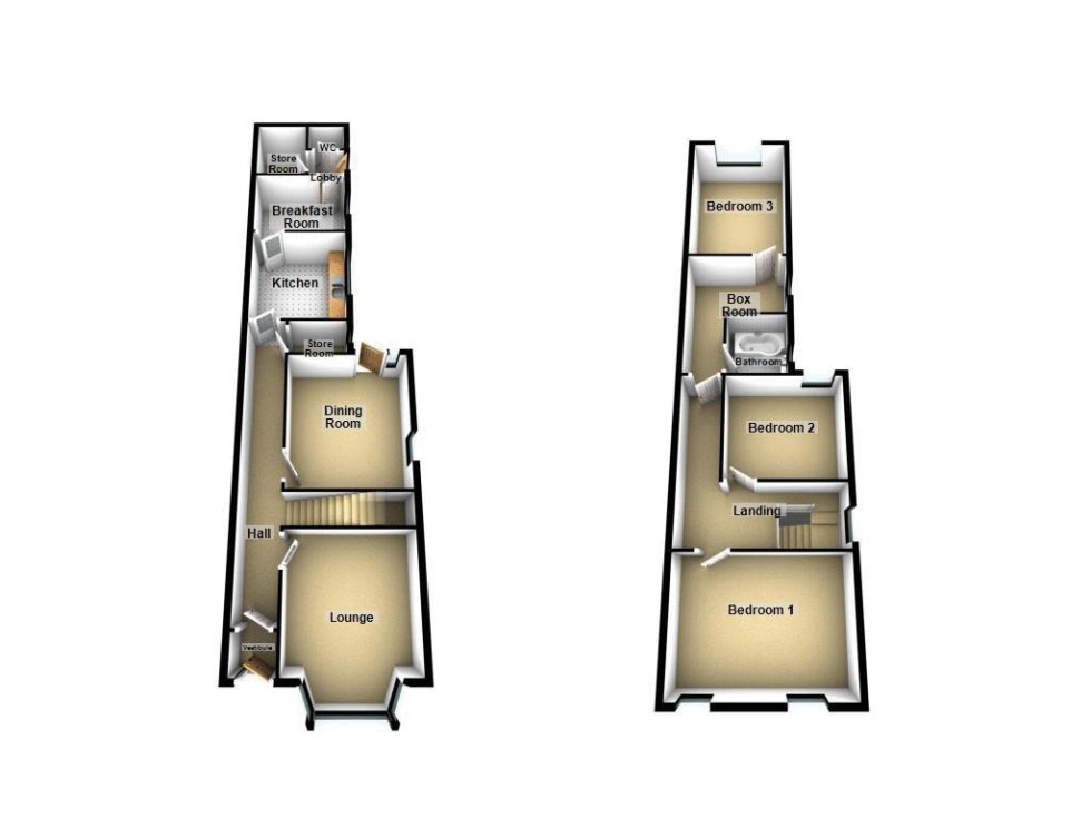 Floorplan for Persehouse Street, Walsall