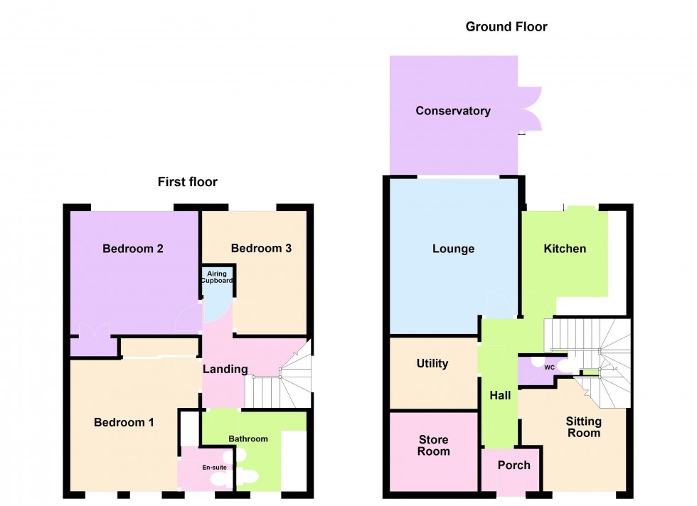 Floorplan for Fairburn Crescent, Pelsall