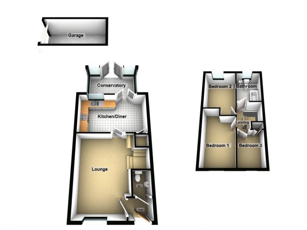 Floorplan for Caversham Mews, Cannock
