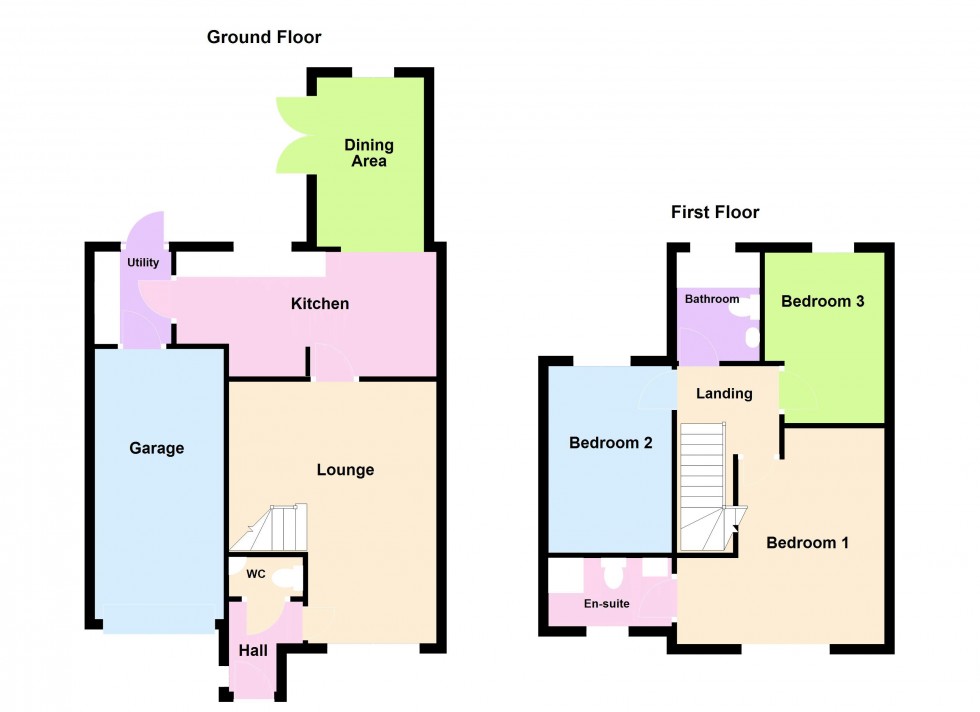 Floorplan for Whitebeam Close, Clayhanger