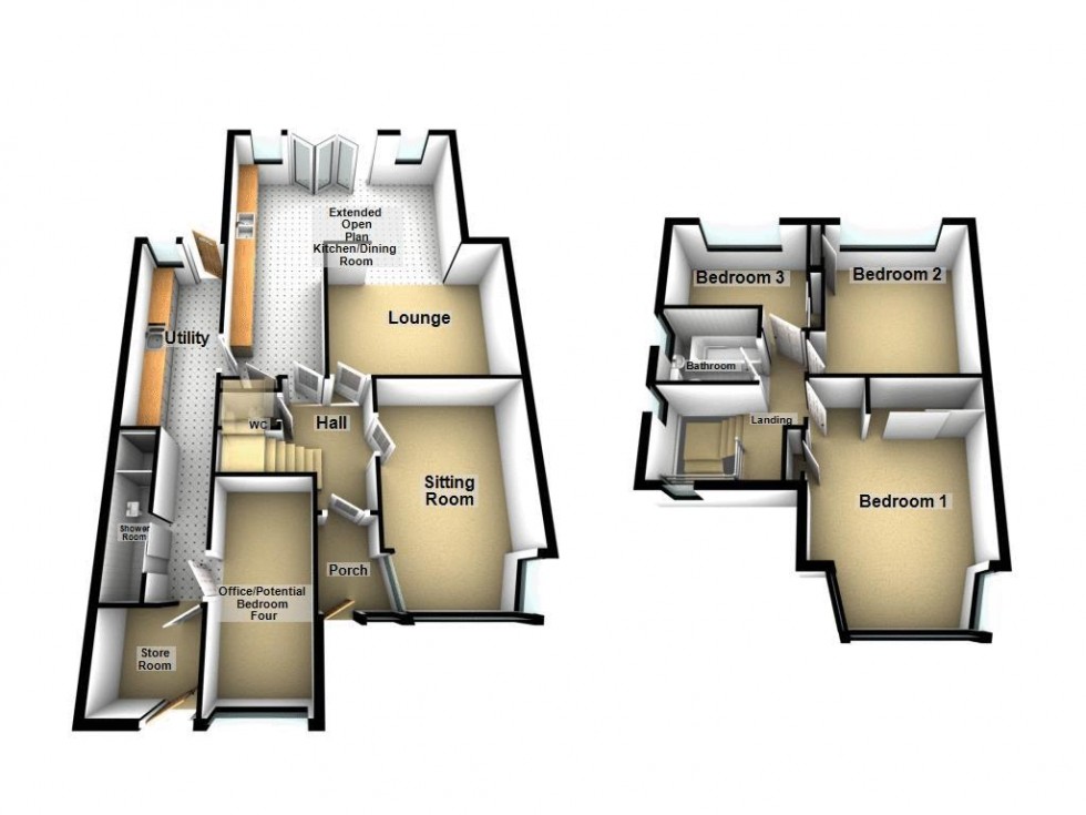 Floorplan for The Leasow, Aldridge