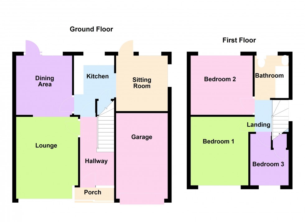 Floorplan for Maple Road, Pelsall