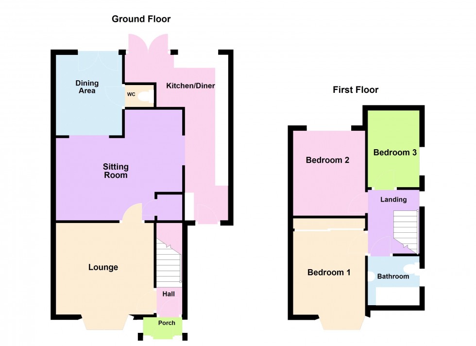 Floorplan for Shortlands Lane, Pelsall