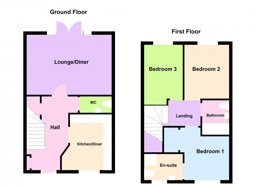 Floorplan for Buckley Way, Burntwood