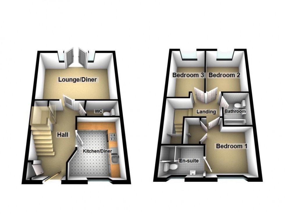 Floorplan for Buckley Way, Burntwood