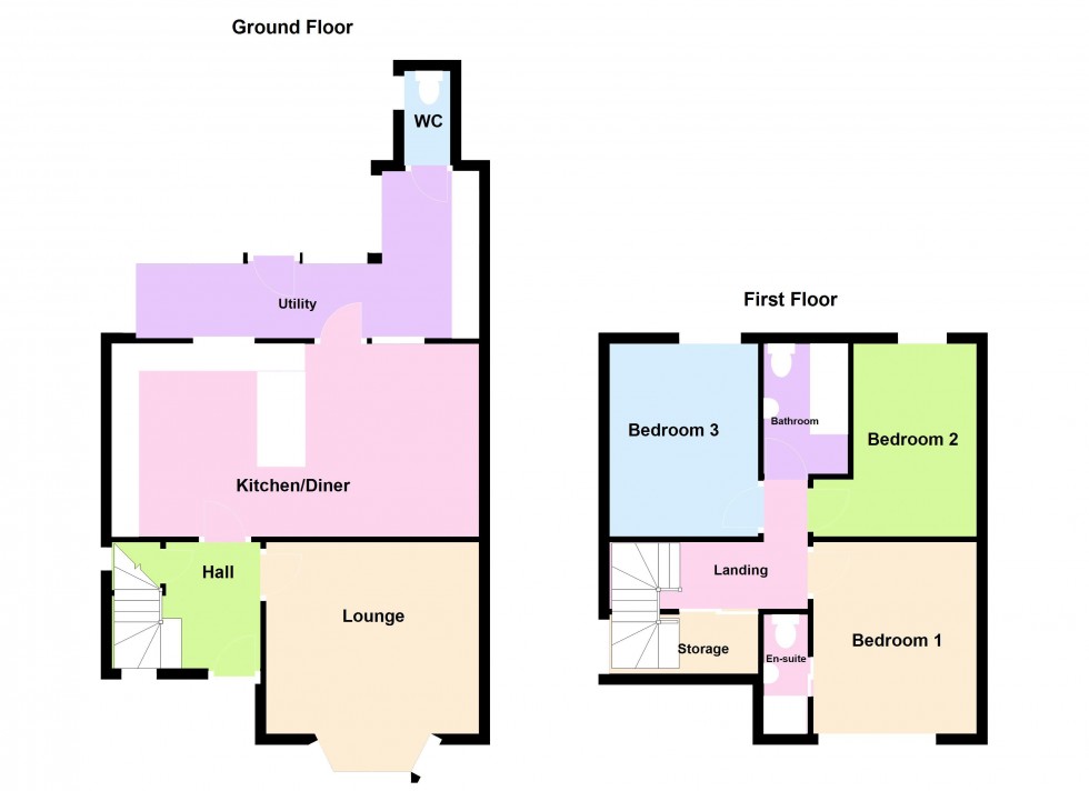 Floorplan for Castle Road, Walsall Wood