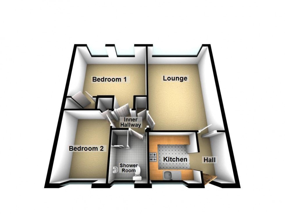 Floorplan for Jesson Road, Walsall