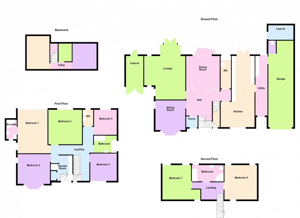 Floorplan for Jesson Road, Walsall