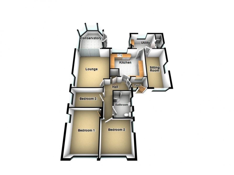 Floorplan for Greenslade Road, Walsall