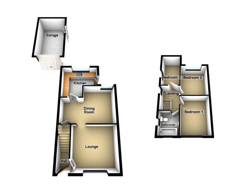 Floorplan for Shortlands Lane, Pelsall