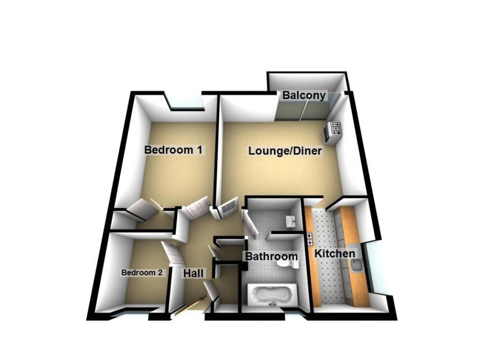 Floorplan for Birmingham Road, Walsall