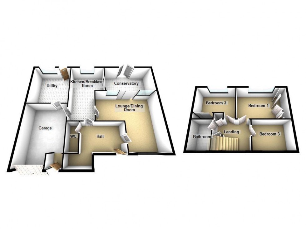 Floorplan for Gillity Close, Walsall