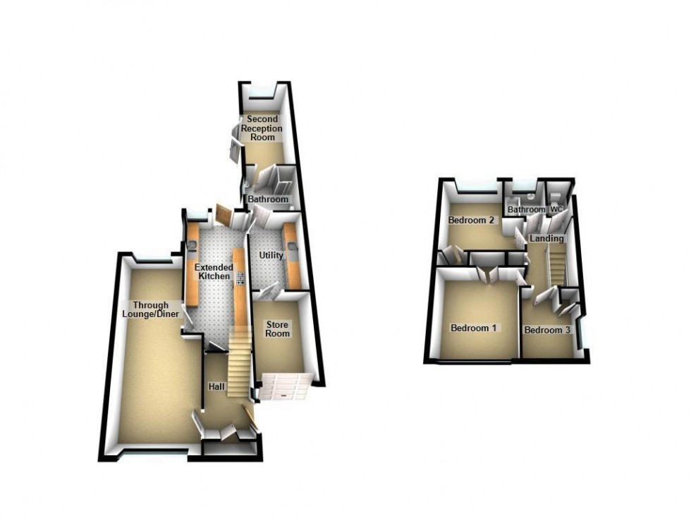 Floorplan for Canning Close, Walsall