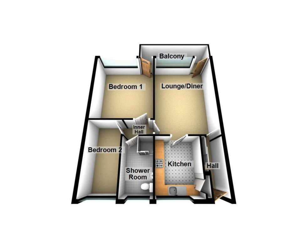 Floorplan for Springhill Court, Sutton Road, Walsall