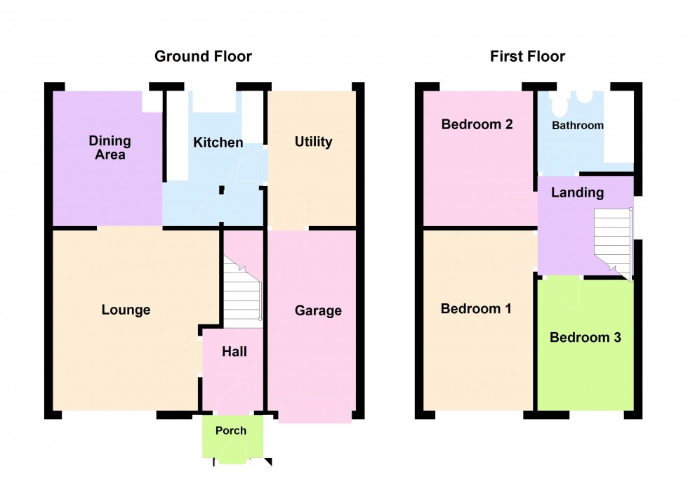 Floorplan for Edinburgh Drive, Rushall