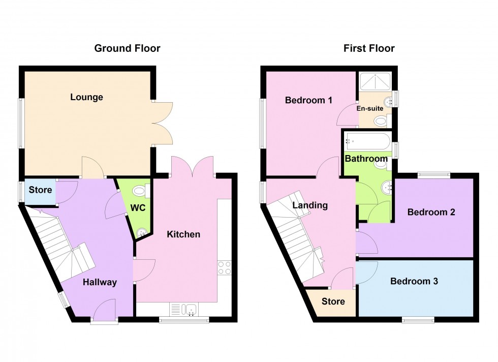 Floorplan for Leasowe Road, Walsall Wood