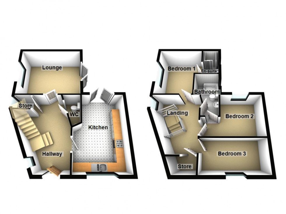 Floorplan for Leasowe Road, Walsall Wood