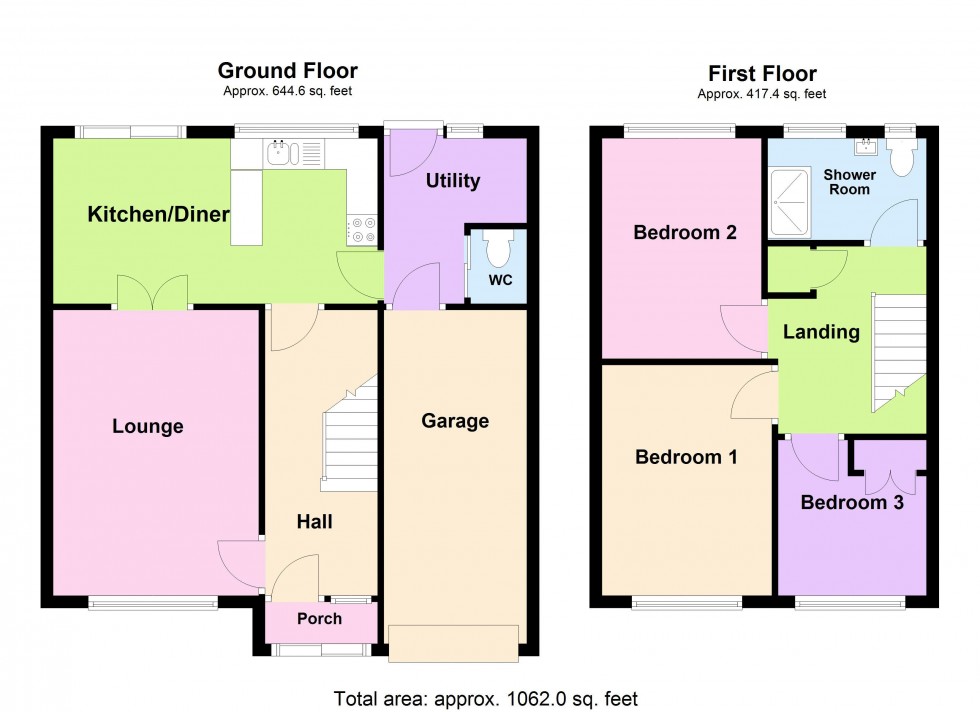 Floorplan for Field Lane, Pelsall