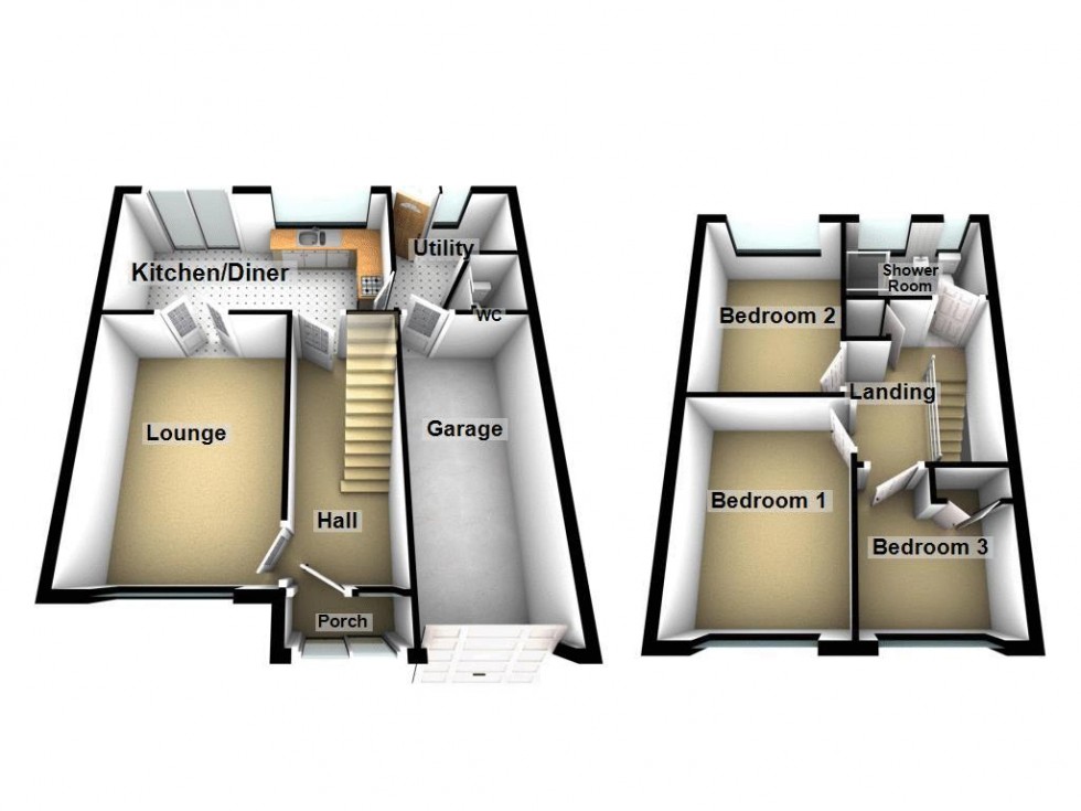 Floorplan for Field Lane, Pelsall