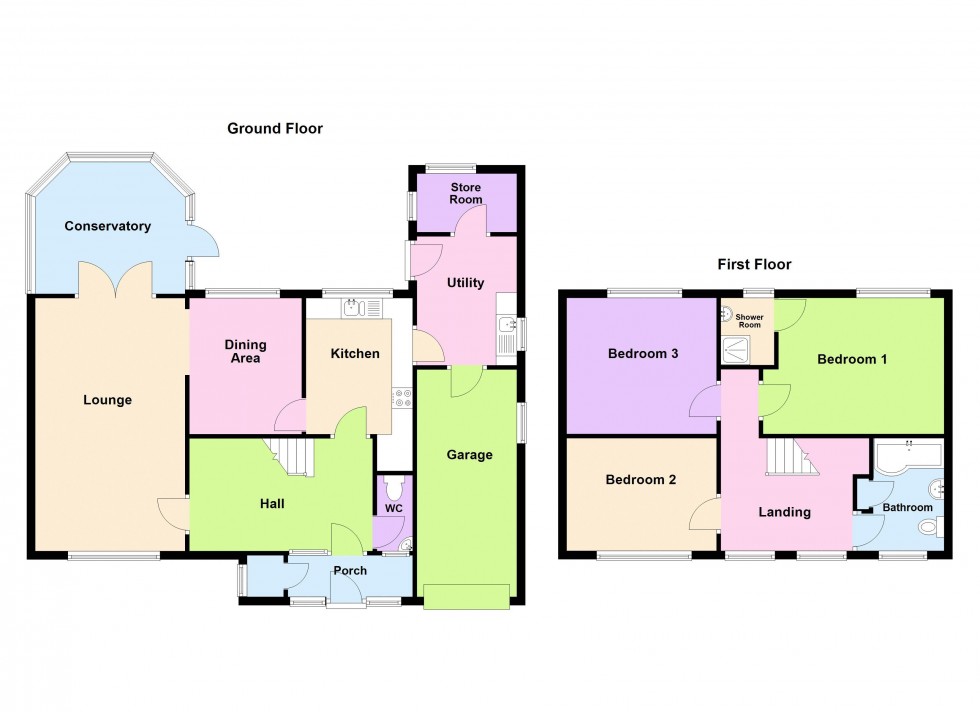 Floorplan for Lake Avenue, Walsall