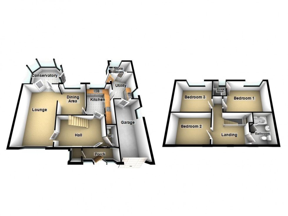 Floorplan for Lake Avenue, Walsall