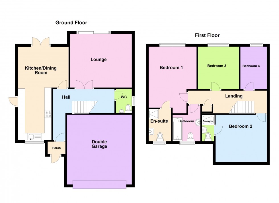 Floorplan for Cricket Close, Walsall
