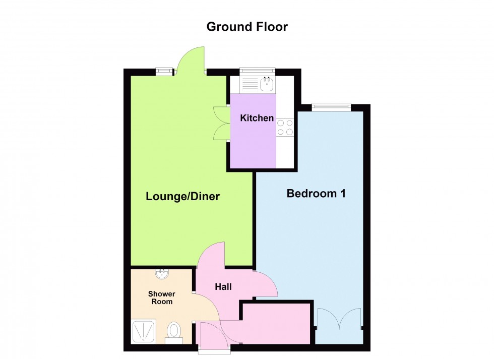 Floorplan for Croxall Court, Leighswood Road, Walsall