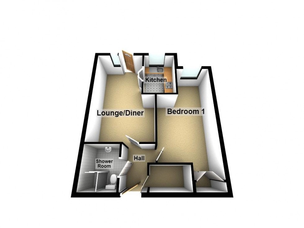 Floorplan for Croxall Court, Leighswood Road, Walsall