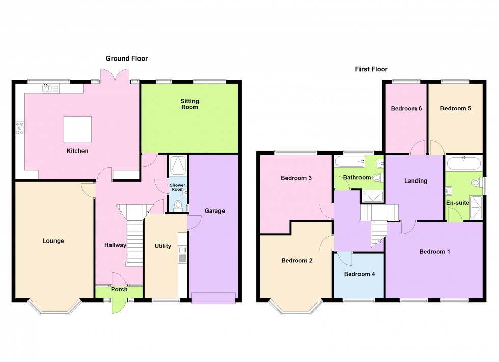 Floorplan for Lake Avenue, Walsall