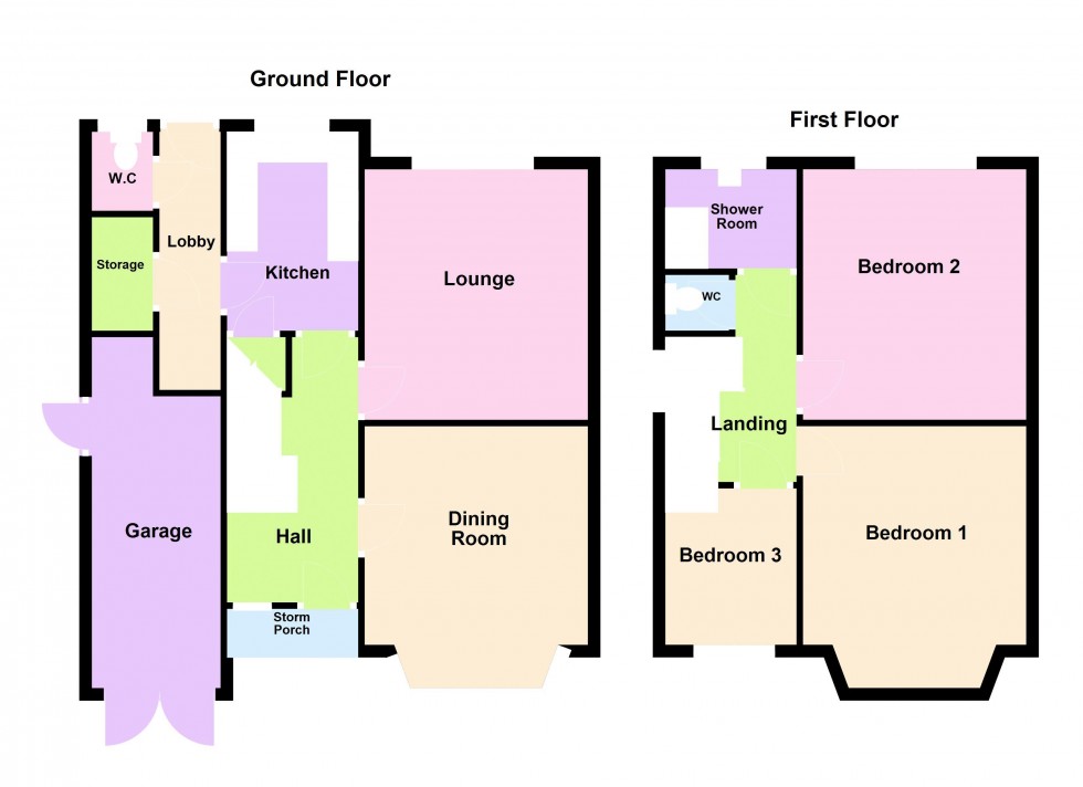 Floorplan for Harborough Drive, Aldridge