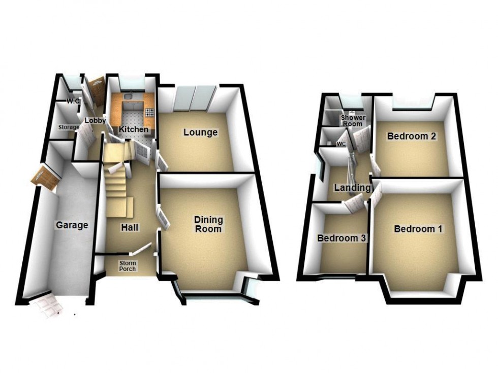 Floorplan for Harborough Drive, Aldridge